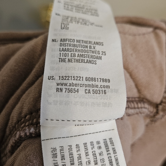 Abercrombie and Fitch Quilted Bomber Jacket Size Medium EUC - Picture 10 of 12